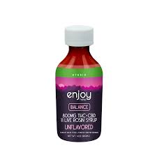 Enjoy Hemp Syrup - Balance 800mg | THC + CBD | Live Rosin | Pink Lemonade