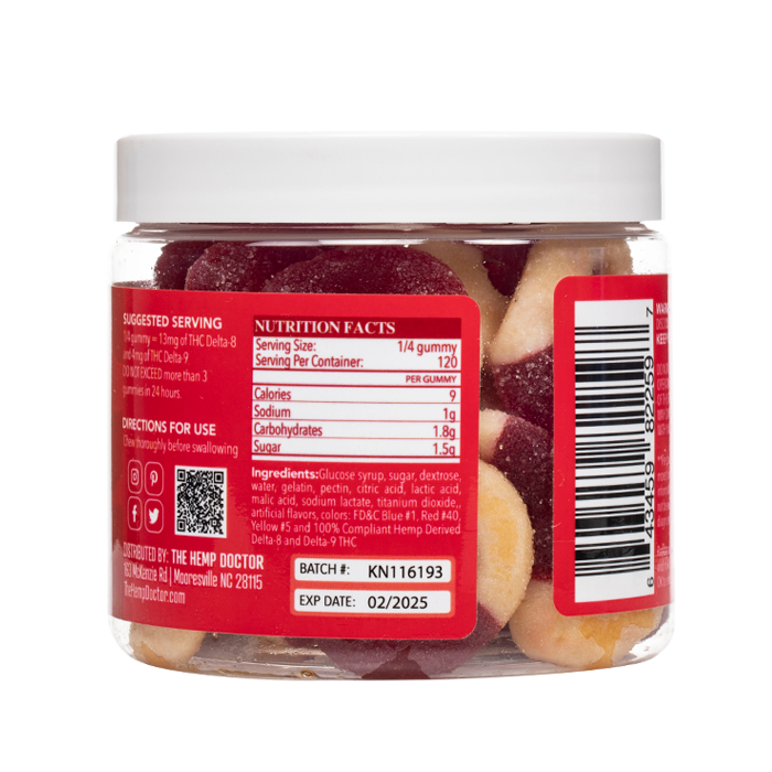 The Hemp Doctor D8/D9 65MG Gummies - Image 8